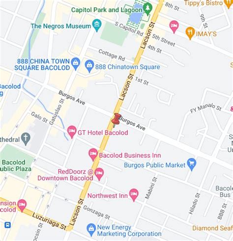 google map of bacolod city